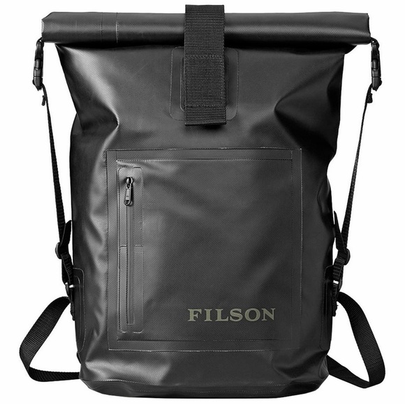 Filson Black Roll-Top Backpack with ExxonMobil Logo - Picture 12 of 12